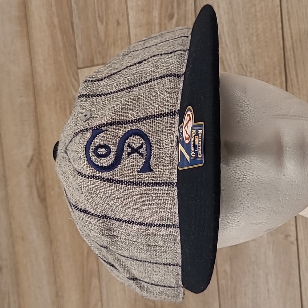 AMERICAN NEEDLE 1917 Chicago White Sox Fitted Striped Sz 7 3/8 MLB Cap‎ Hat NEW